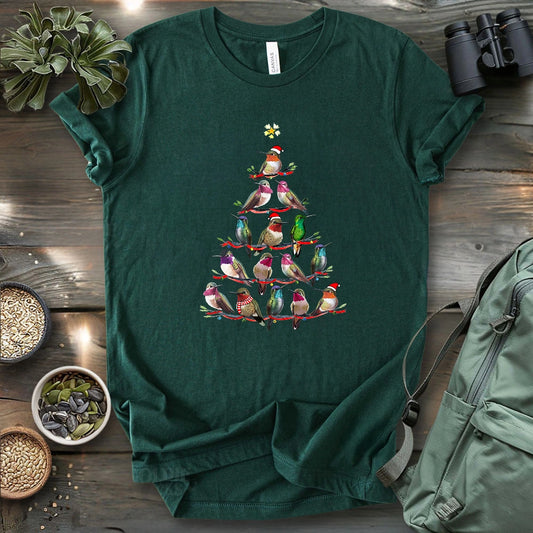 Hummingbird Christmas Tree T-shirt