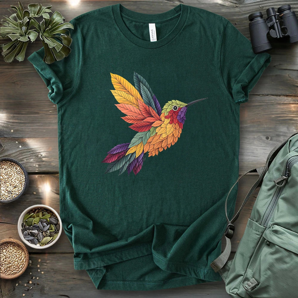 Hummingbird Made By Leaves T-shirt