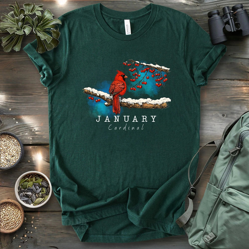 January Cardinal T-shirt