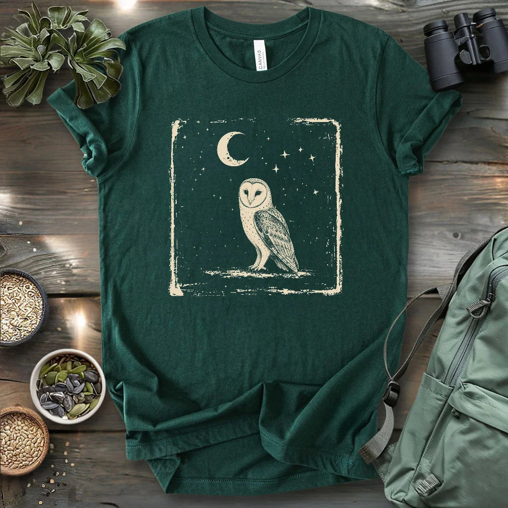 Moonlit Barn Owl T-shirt