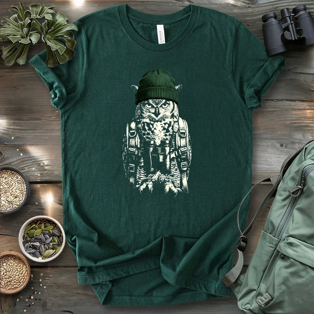 Owl Going Birding T-shirt