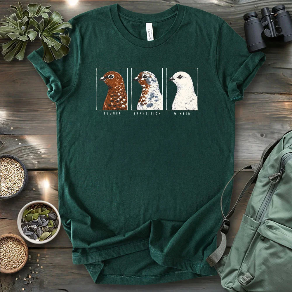 Ptarmigan Through the Seasons T-shirt