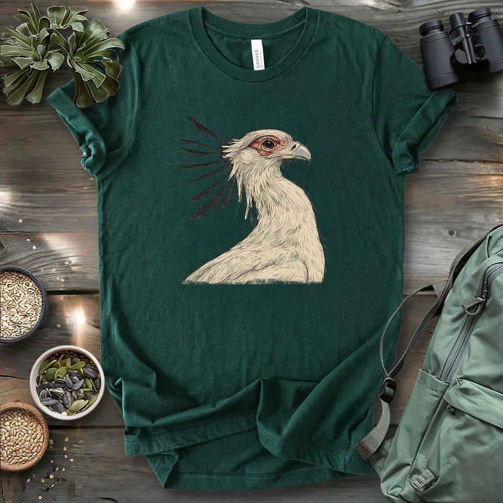 Secretary Bird Sketch T-shirt