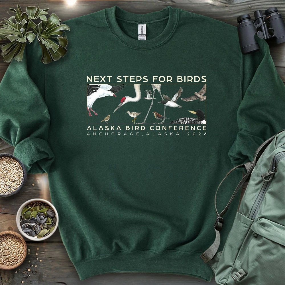 Alaska Bird Conference 2026 Sweatshirt (by Julia Ditto)