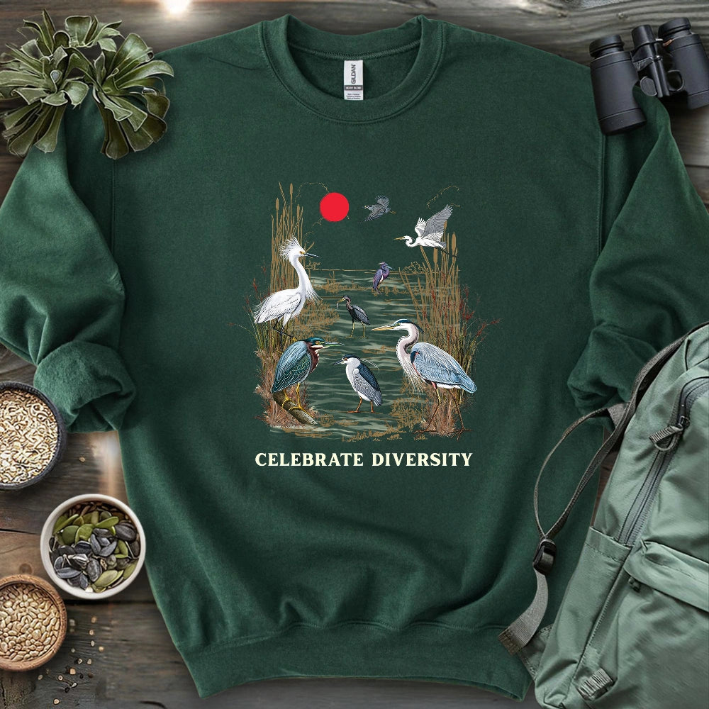 Celebrate Heron Diversity Sweatshirt
