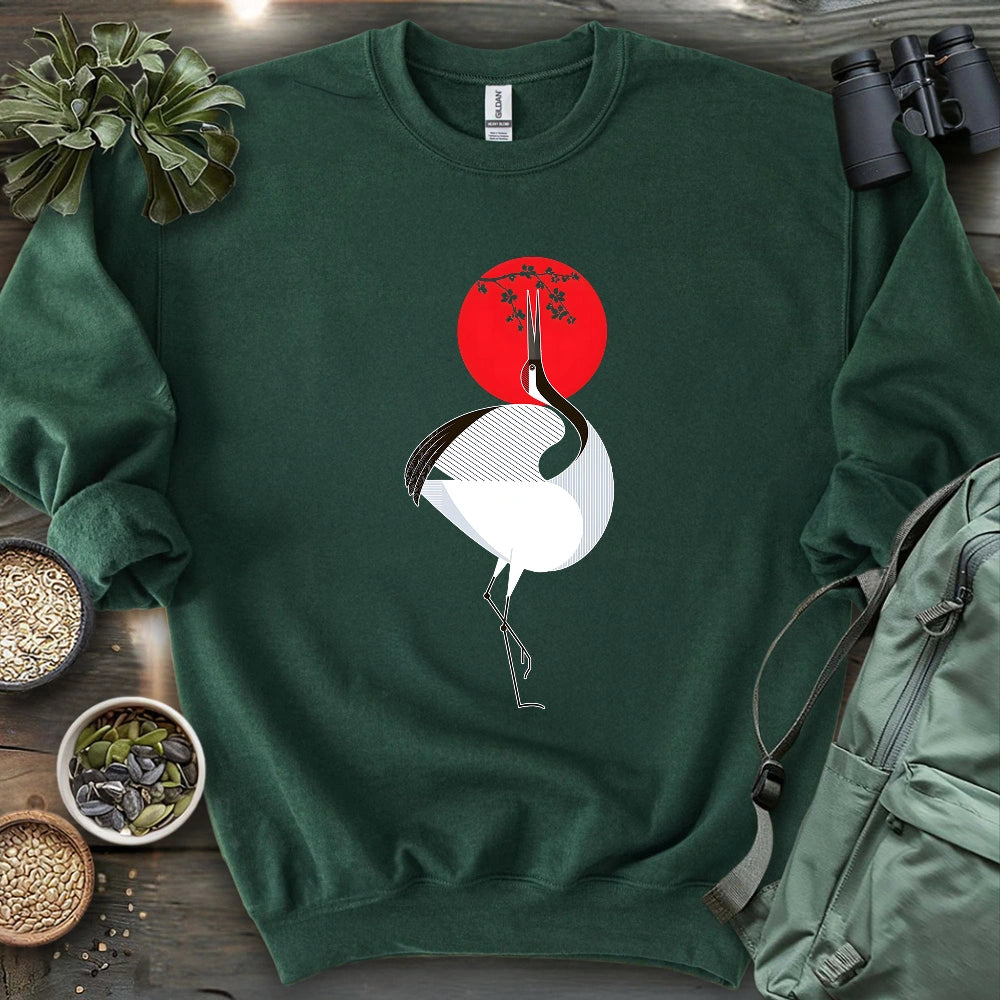 Common Crane Geometric Sweatshirt
