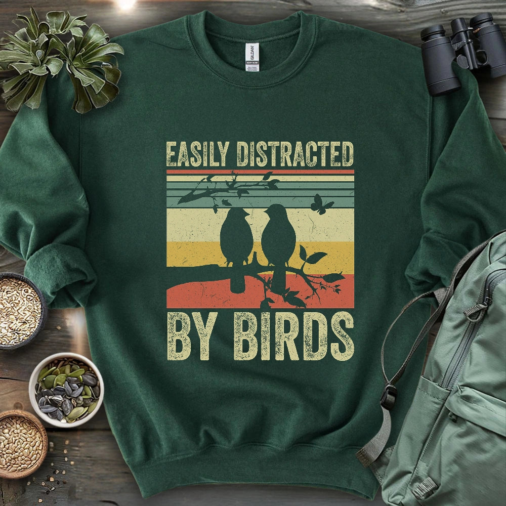 Easily Distracted By Bird Sweatshirt