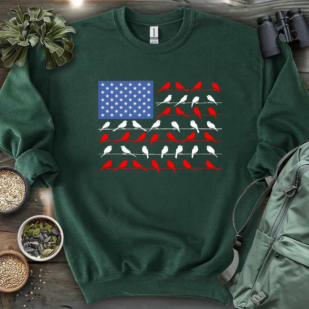 Feathered Flag Sweatshirt