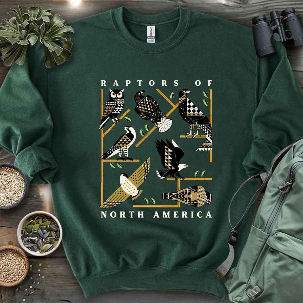 Geometric Raptors Of America Sweatshirt