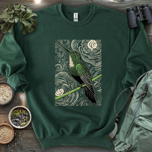 Green Hummingbird Sweatshirt