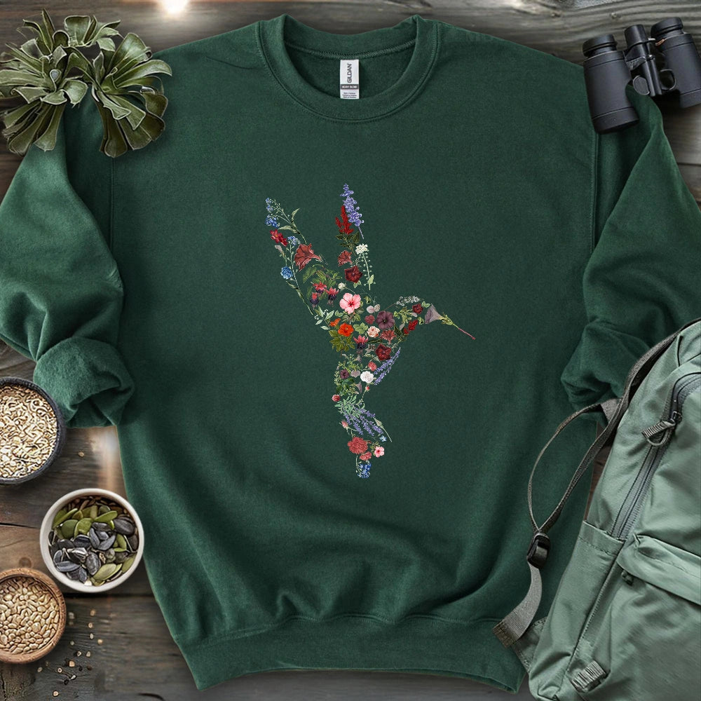 Hummingbird Made By Flowers Sweatshirt