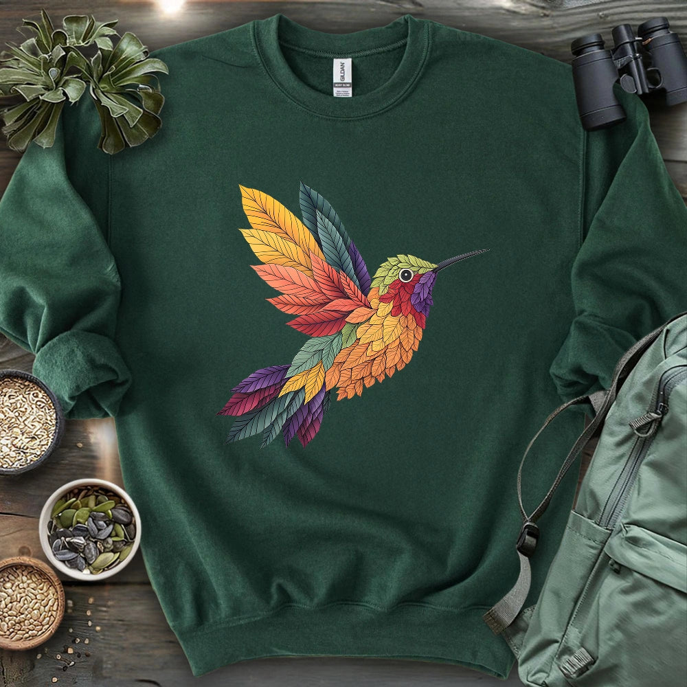 Hummingbird Made By Leaves Sweatshirt