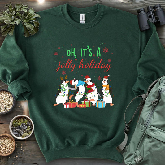 Jolly Holiday Penguins Sweatshirt
