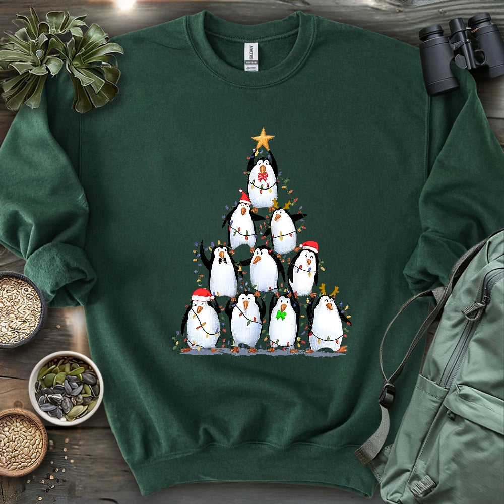 Penguin Christmas Tree Sweatshirt