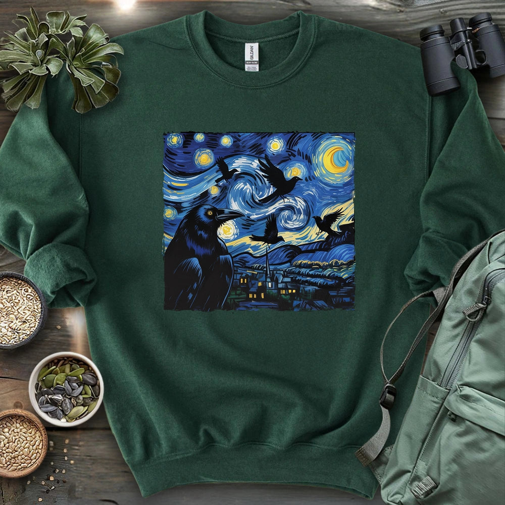 Raven Starry Night Sweatshirt