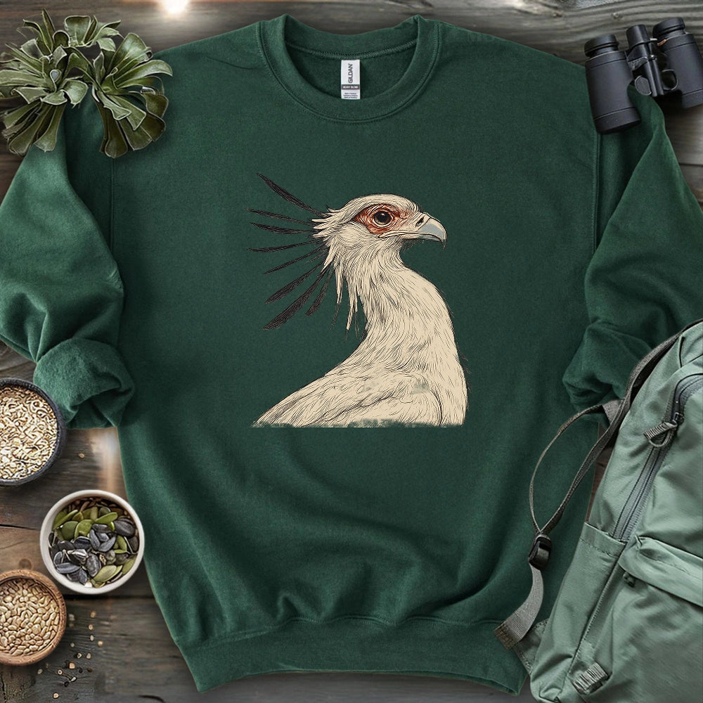 Secretary Bird Sketch Sweatshirt