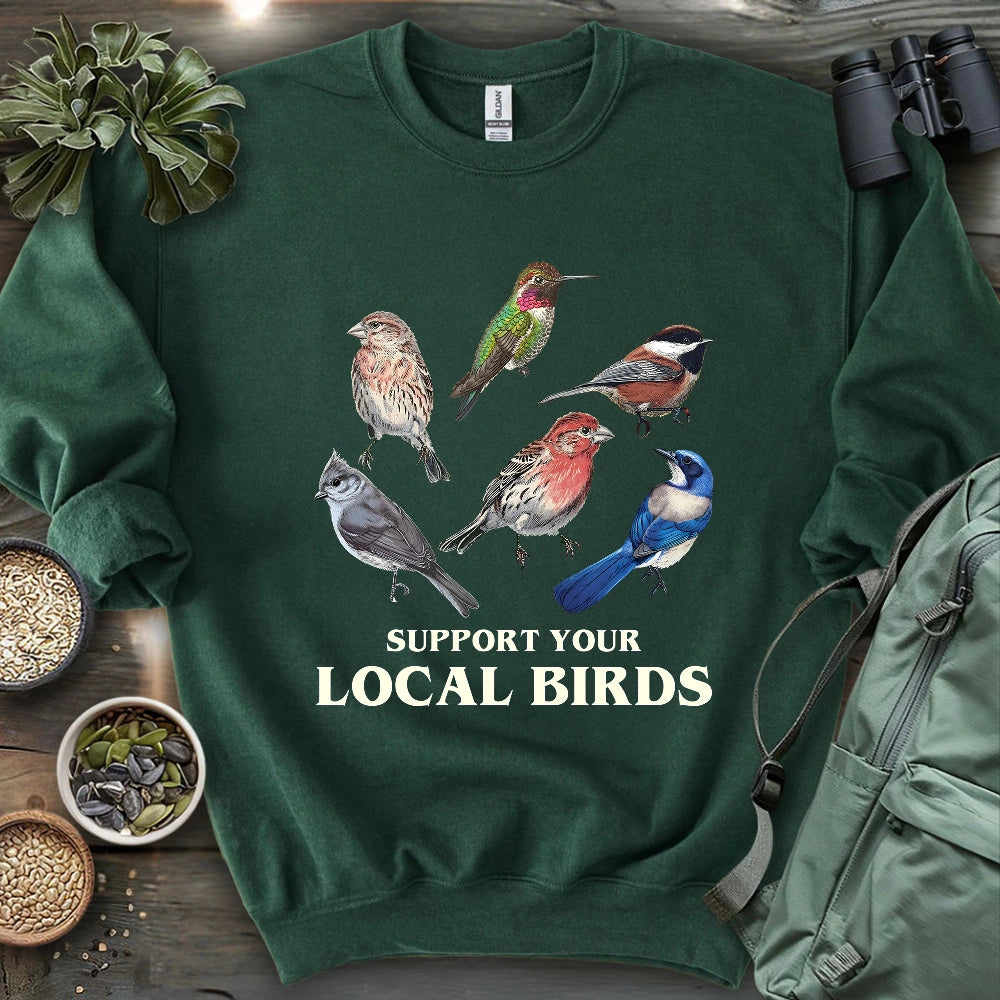 Support California Backyard Birds Sweatshirt