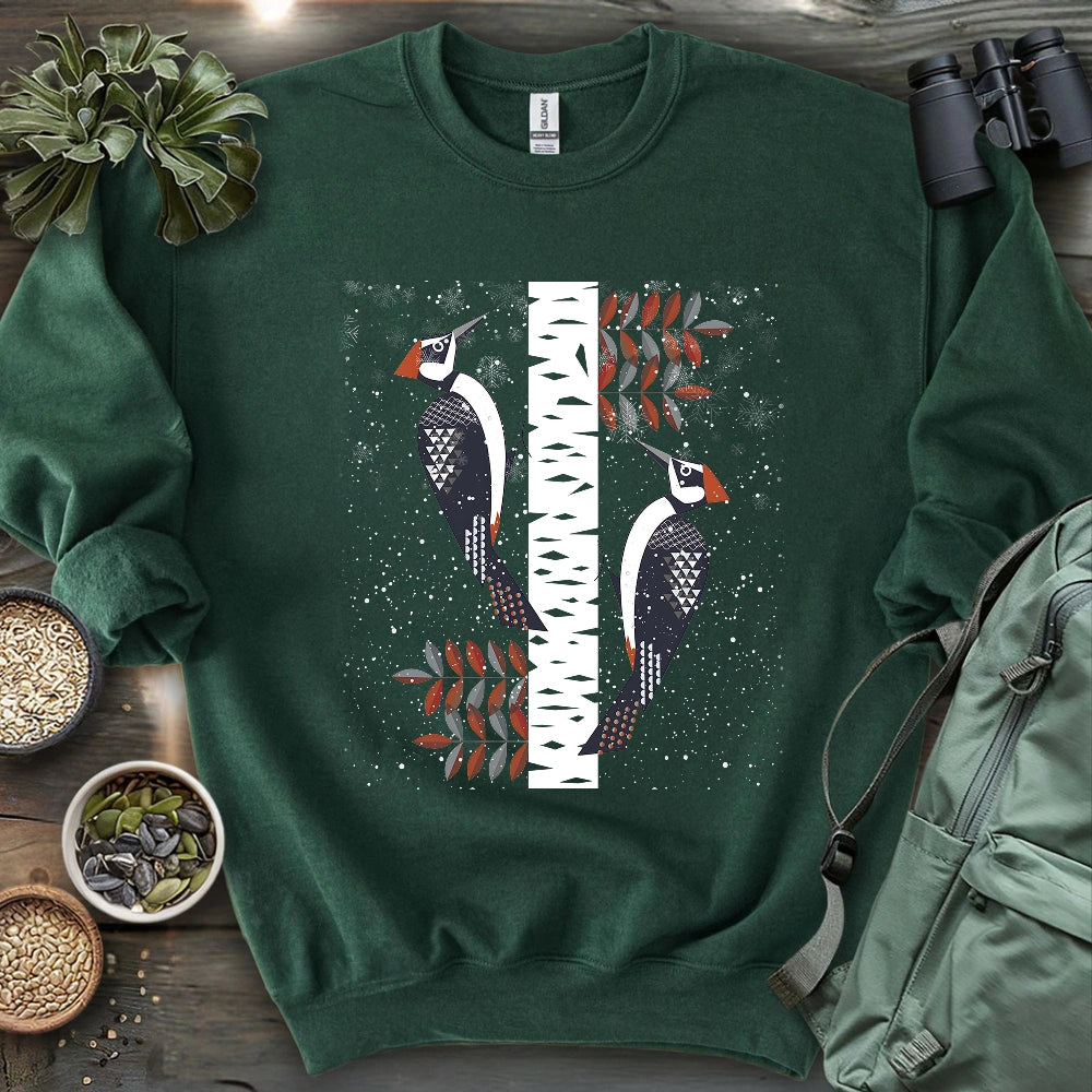 Winter Woodpeckers Sweatshirt