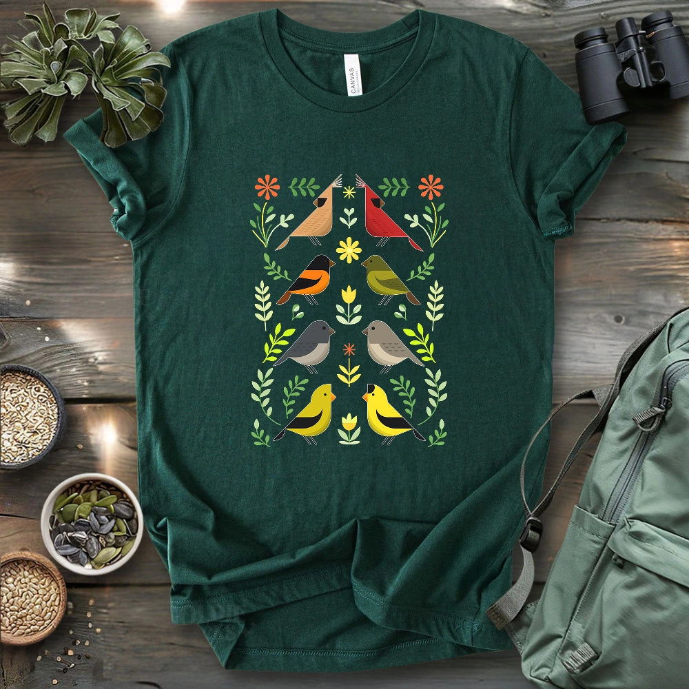 Couples of Backyard Birds T-shirt