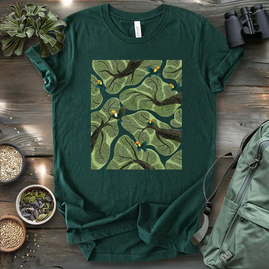 Toucan In Jungle T-shirt