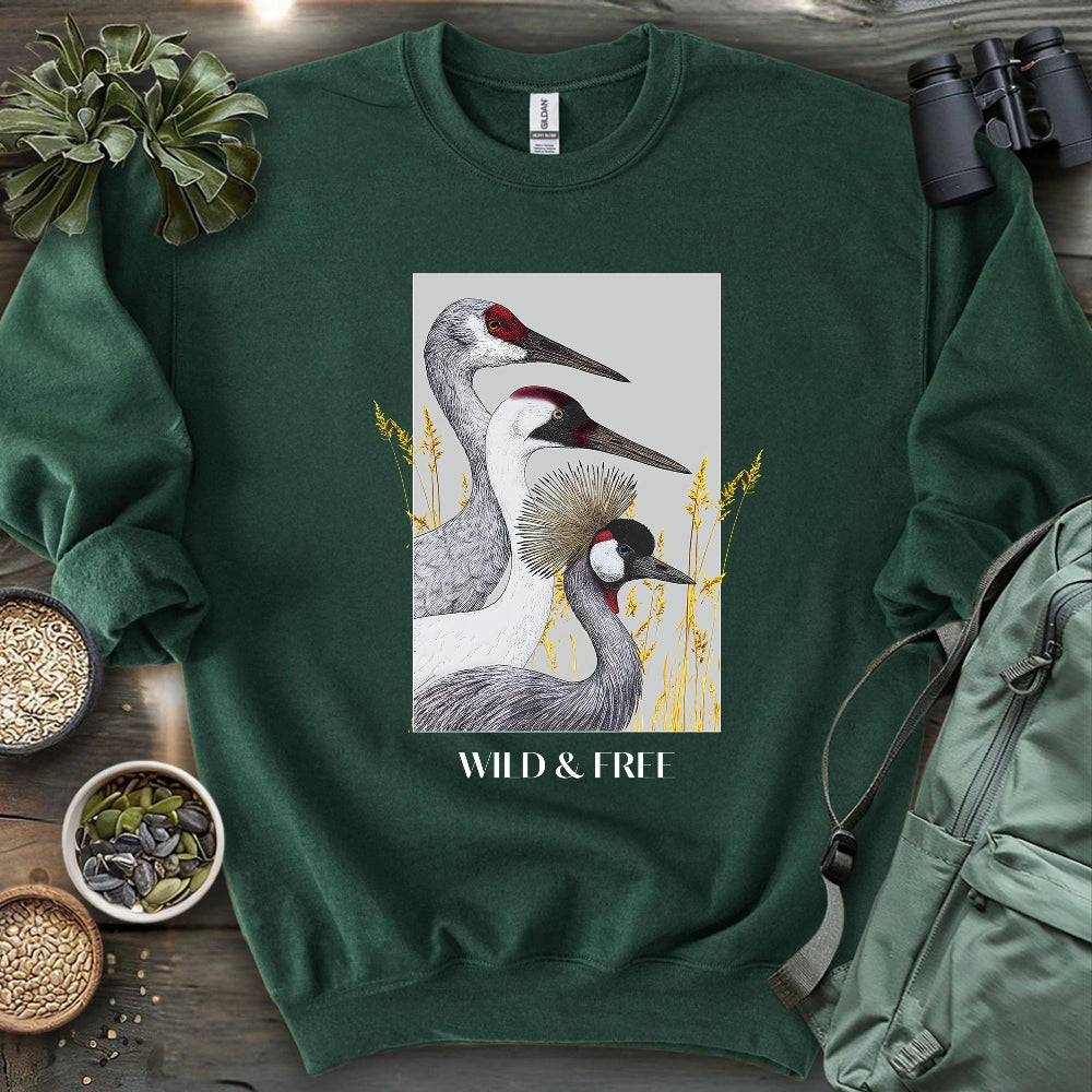 Wild Cranes Must Be Protected Sweatshirt