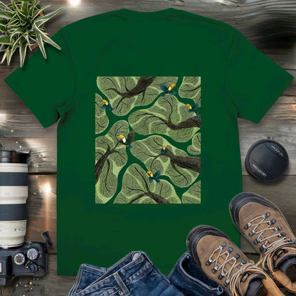 Toucan In Jungle 2 Side T-shirt