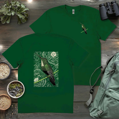 Green Hummingbird 2 Side T-shirt