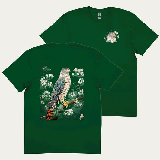 Hawk In Bloom 2 Side T-shirt