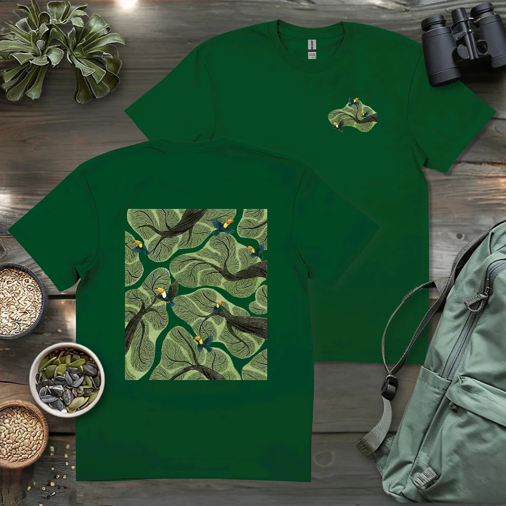 Toucan In Jungle 2 Side T-shirt