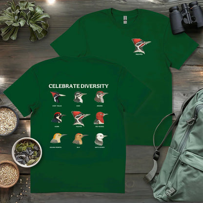 Woodpecker Diversity 2 Side T-shirt