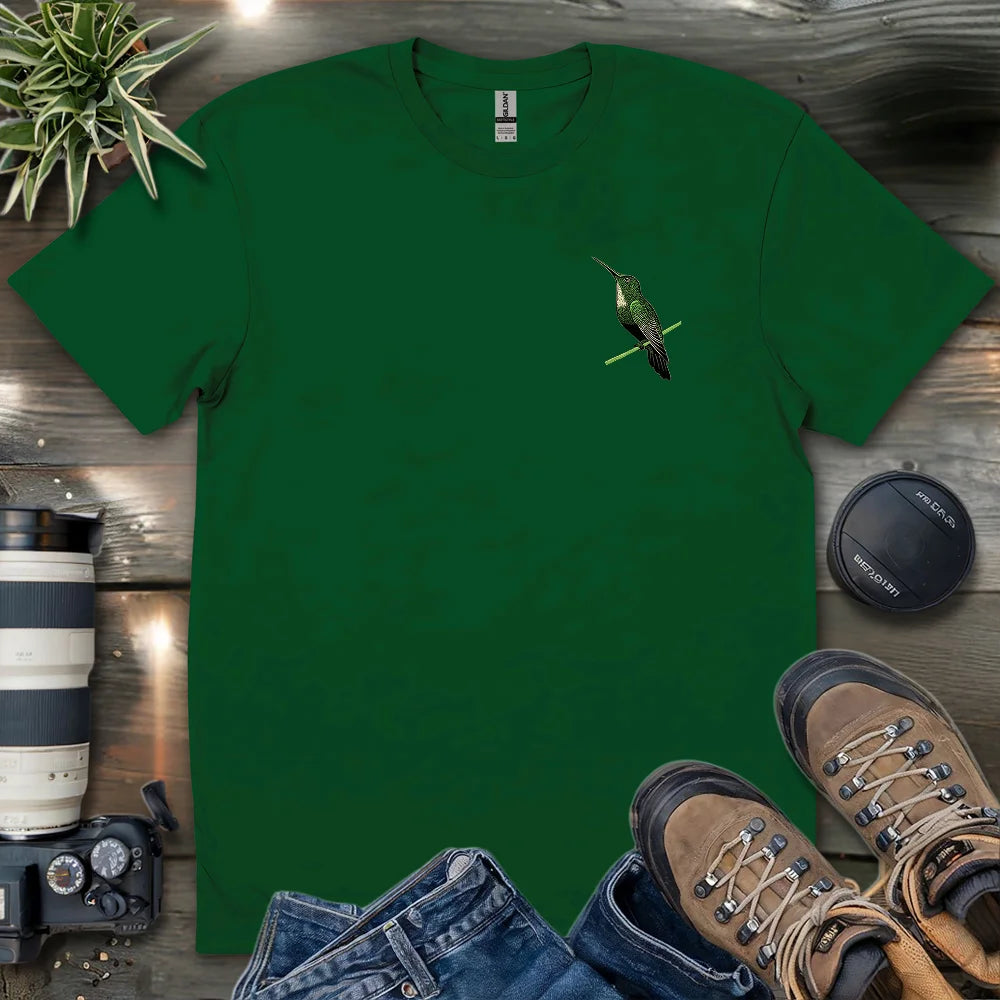 Green Hummingbird 2 Side T-shirt