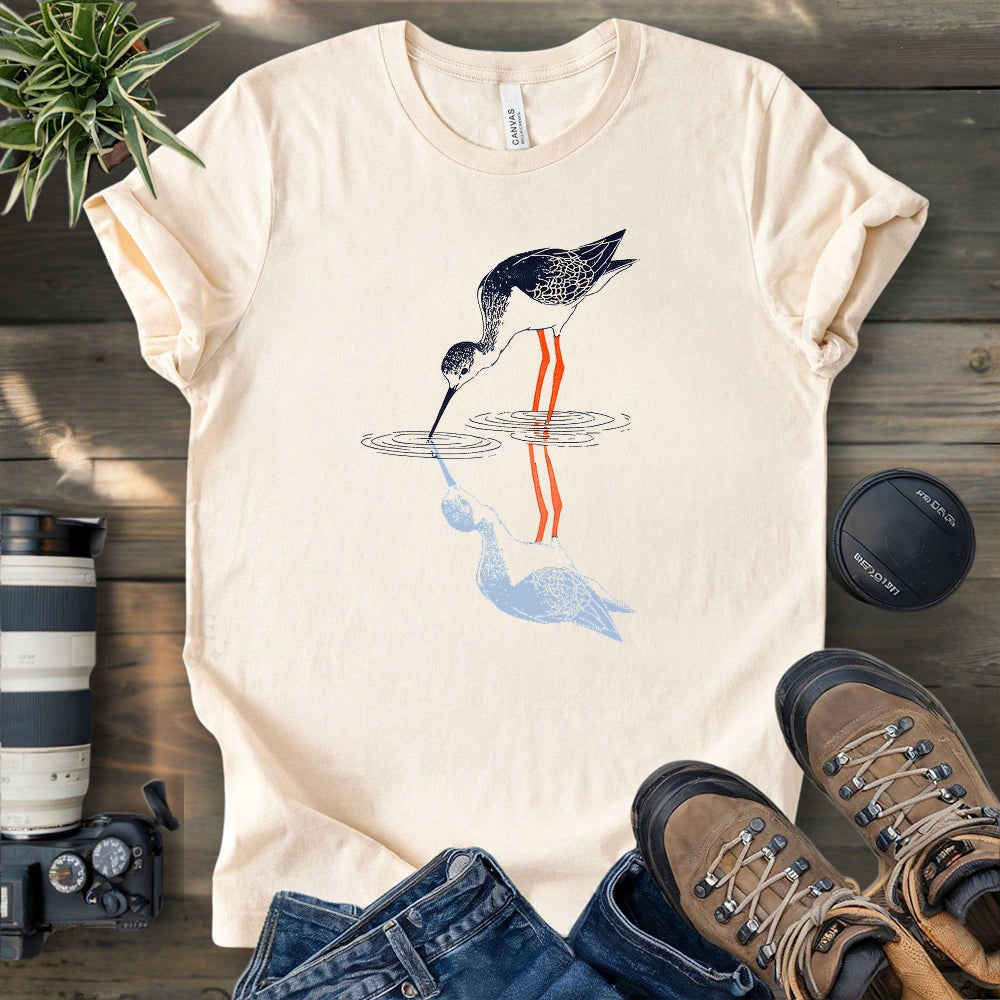 Black-necked Stilt Shadow T-shirt