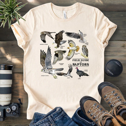 Field Guide To Raptors T-shirt