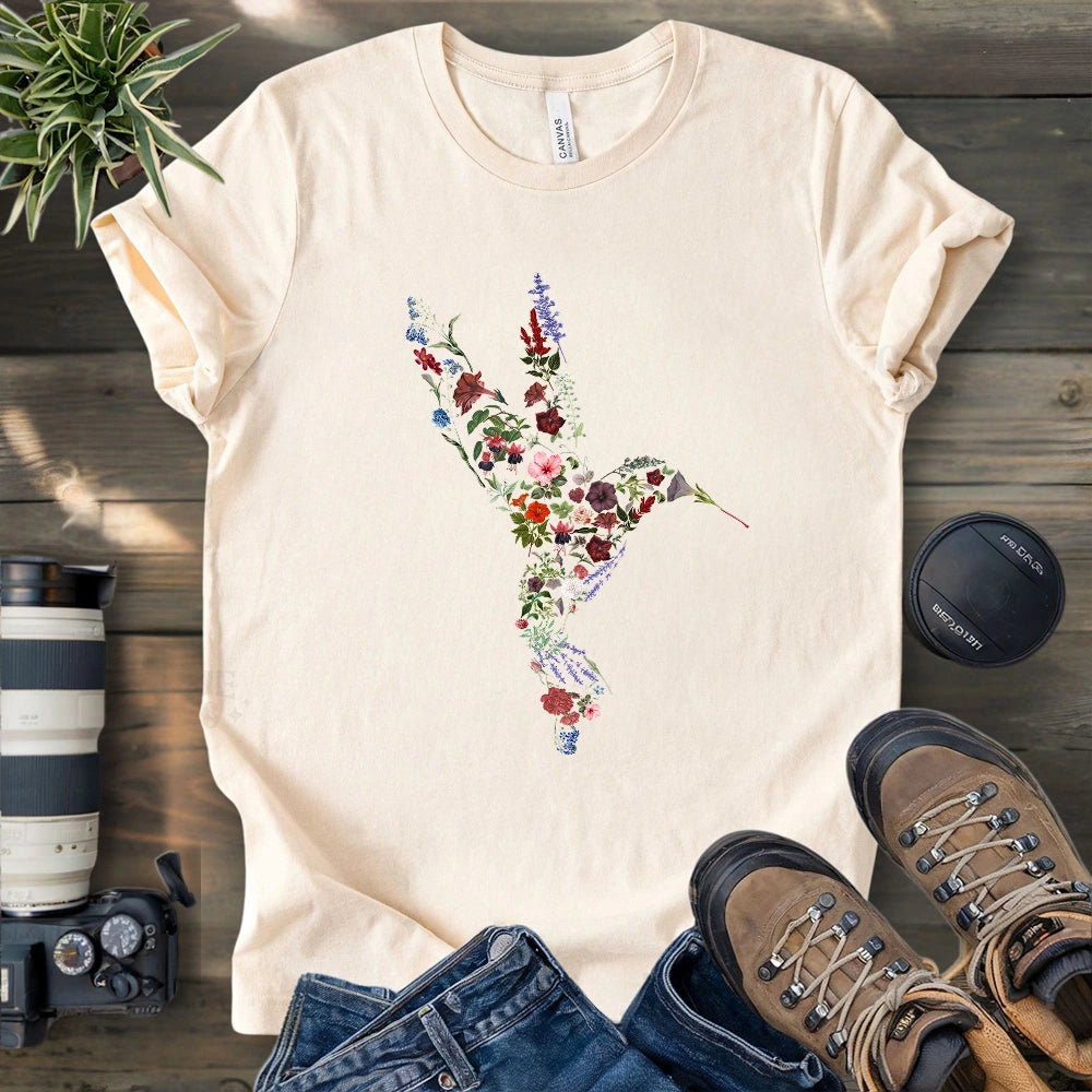 Hummingbird Made By Flowers T-shirt