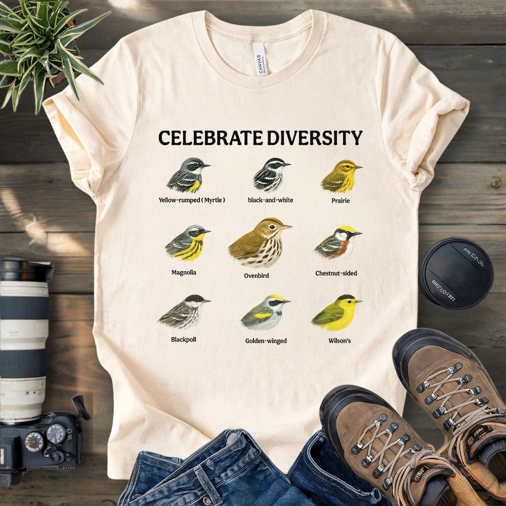 Warbler Diversity T-shirt