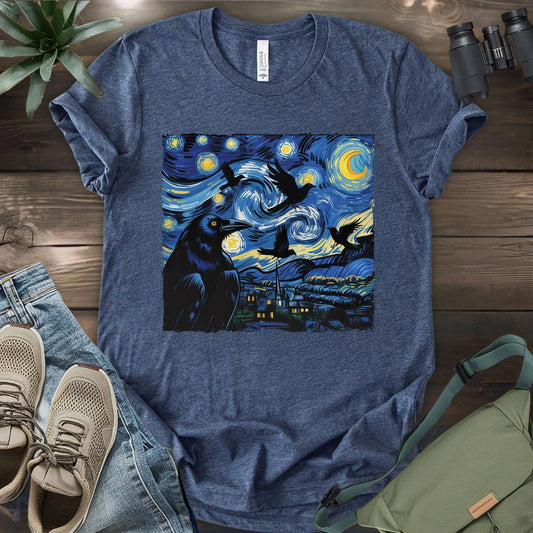Raven Starry Night T-shirt