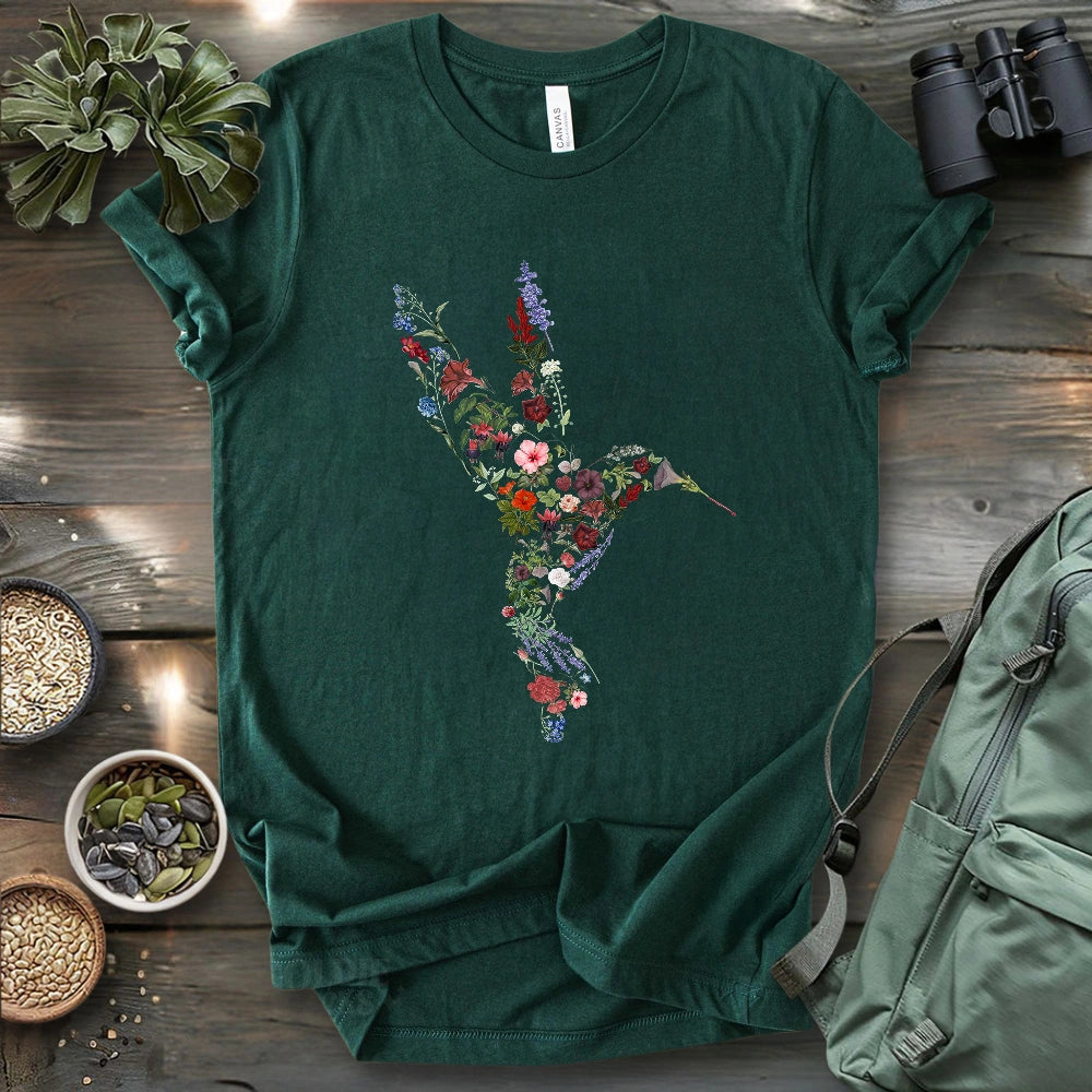 Hummingbird Made By Flowers T-shirt
