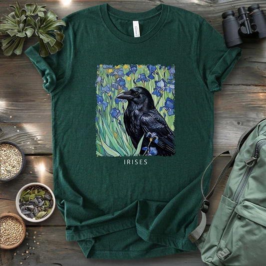 Irises With Crow T-shirt
