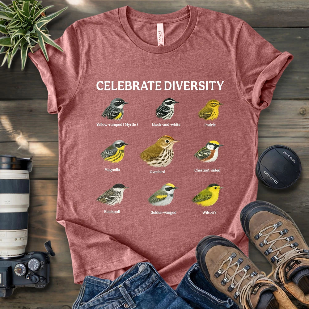 Warbler Diversity T-shirt