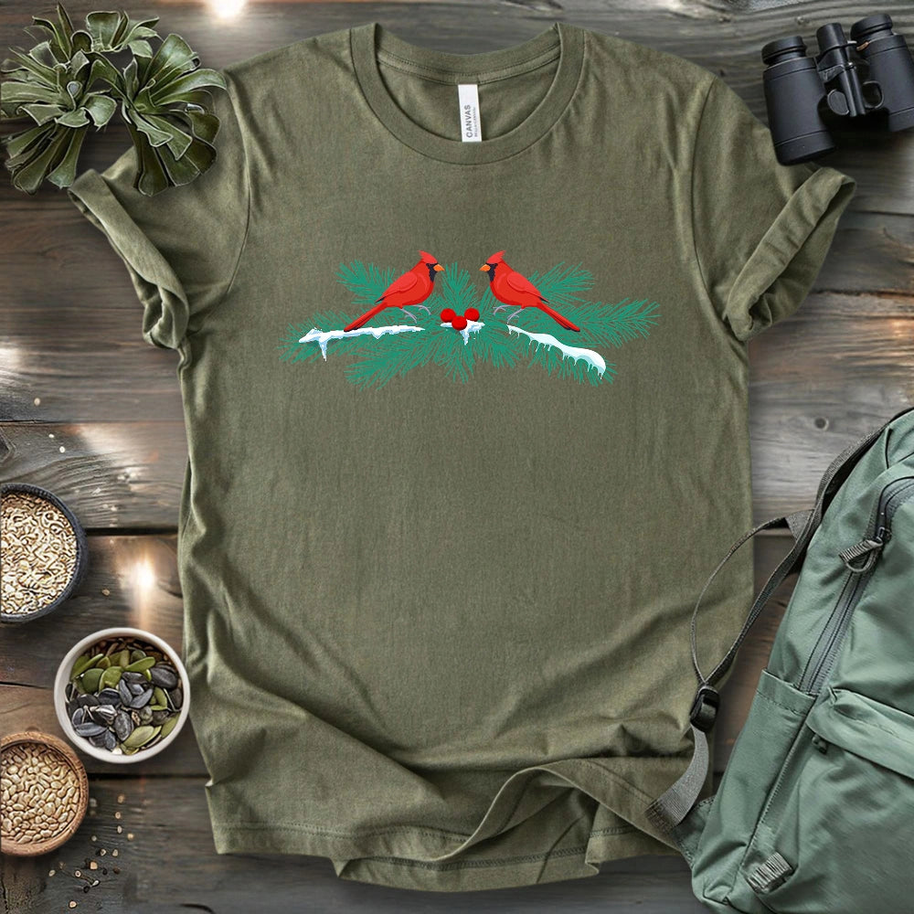 Christmas Cardinals T-shirt