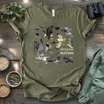 Field Guide To Raptors T-shirt