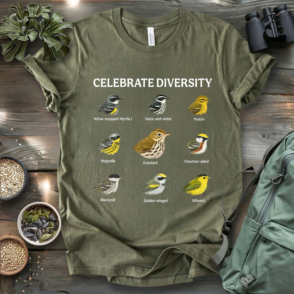 Warbler Diversity T-shirt
