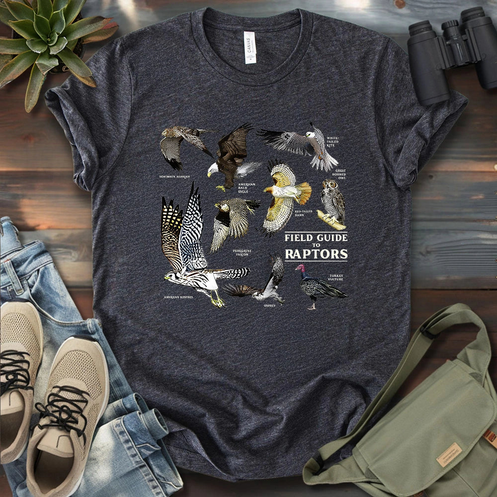 Field Guide To Raptors T-shirt