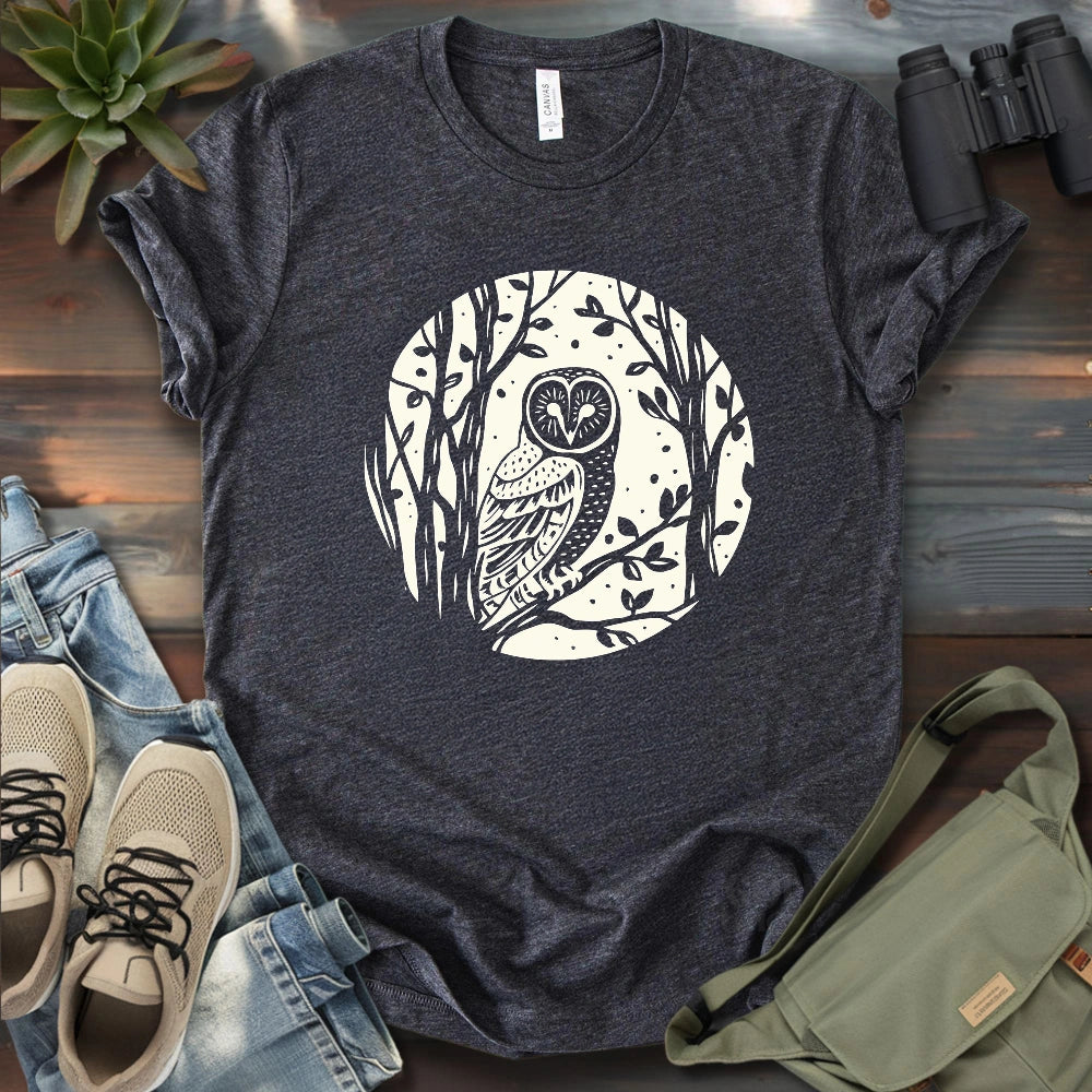 Simple Winter Barn Owl T-shirt