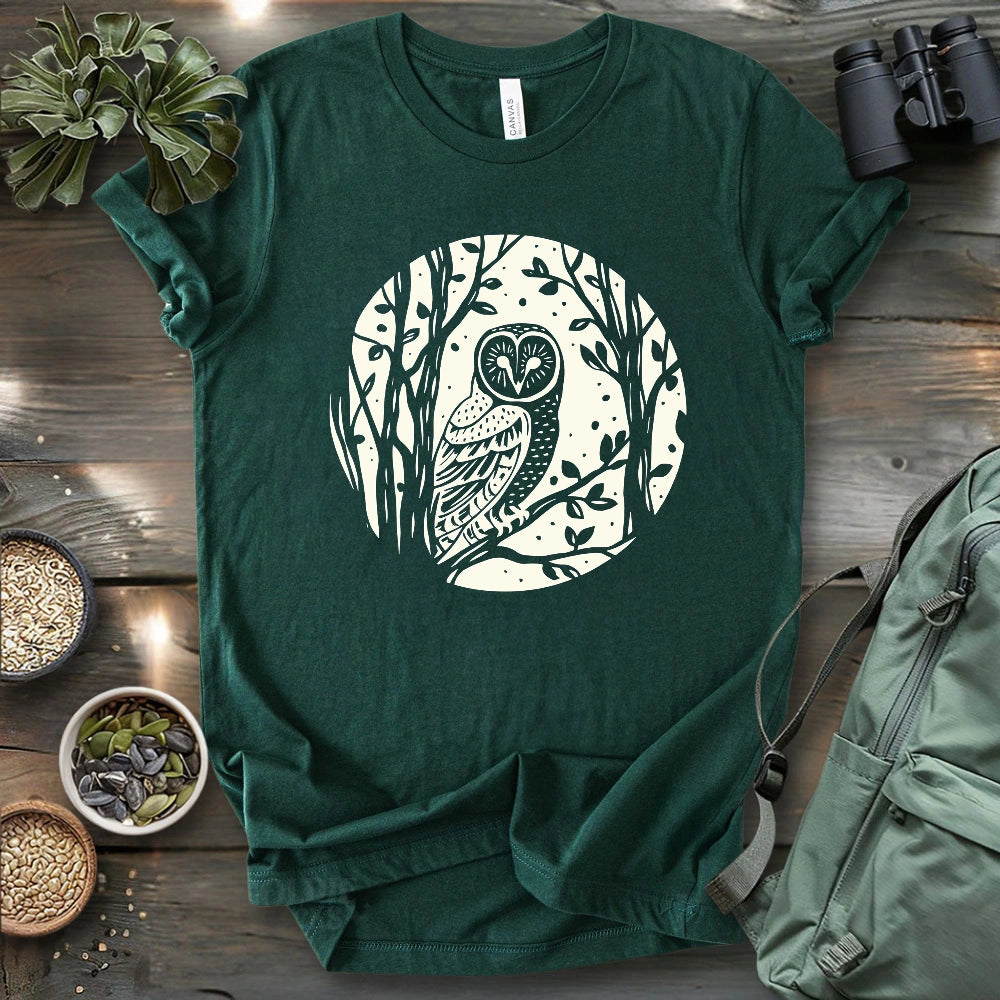 Simple Winter Barn Owl T-shirt