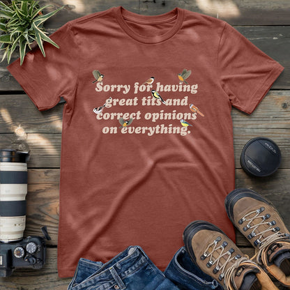 Having Great Tits T-shirt