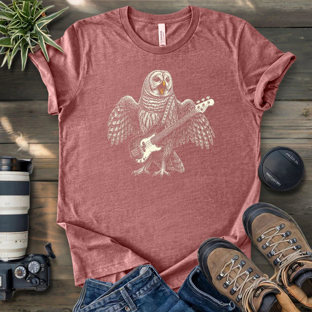 Barred Owl Rock T-shirt