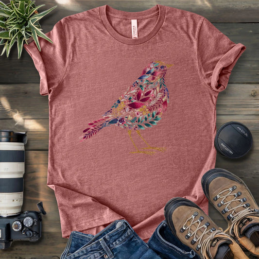 Bird Made By Leaves T-shirt