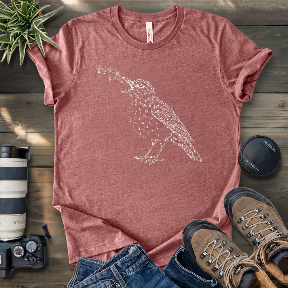 Bird Made Of Music T-shirt