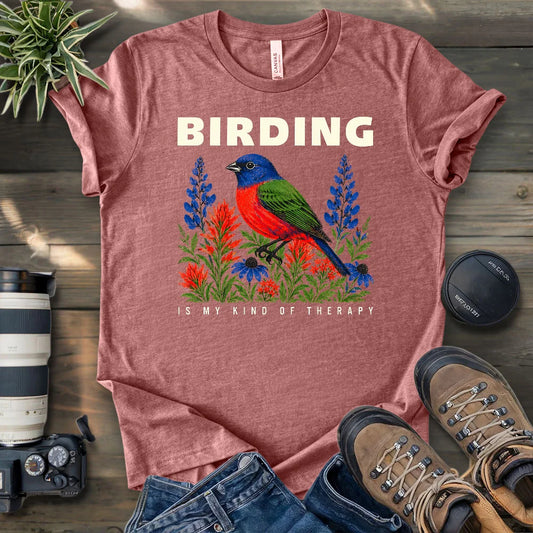 Birding Is Therapy T-shirt